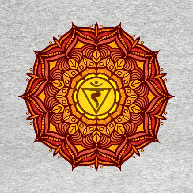 Solar Plexus Mandala - 06 by Serena King